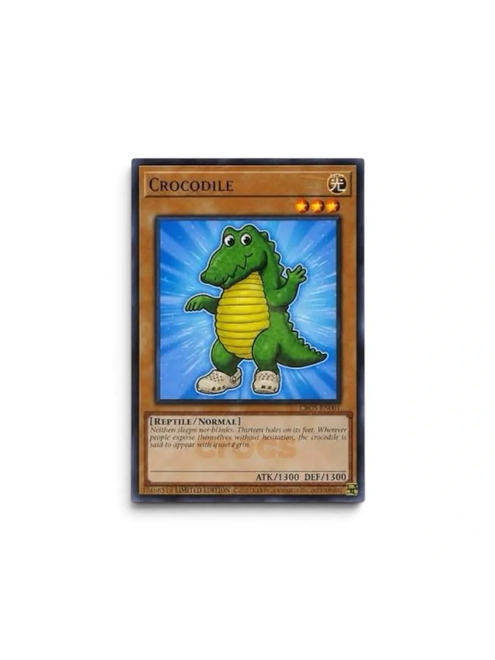 Yu-Gi-Oh! x Crocs CROCODILE Promo Card Japan Exclusive